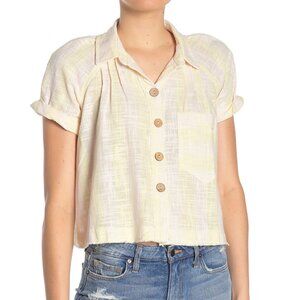 Free People, Away at Sea Striped Top, First Light, Size S, NWT